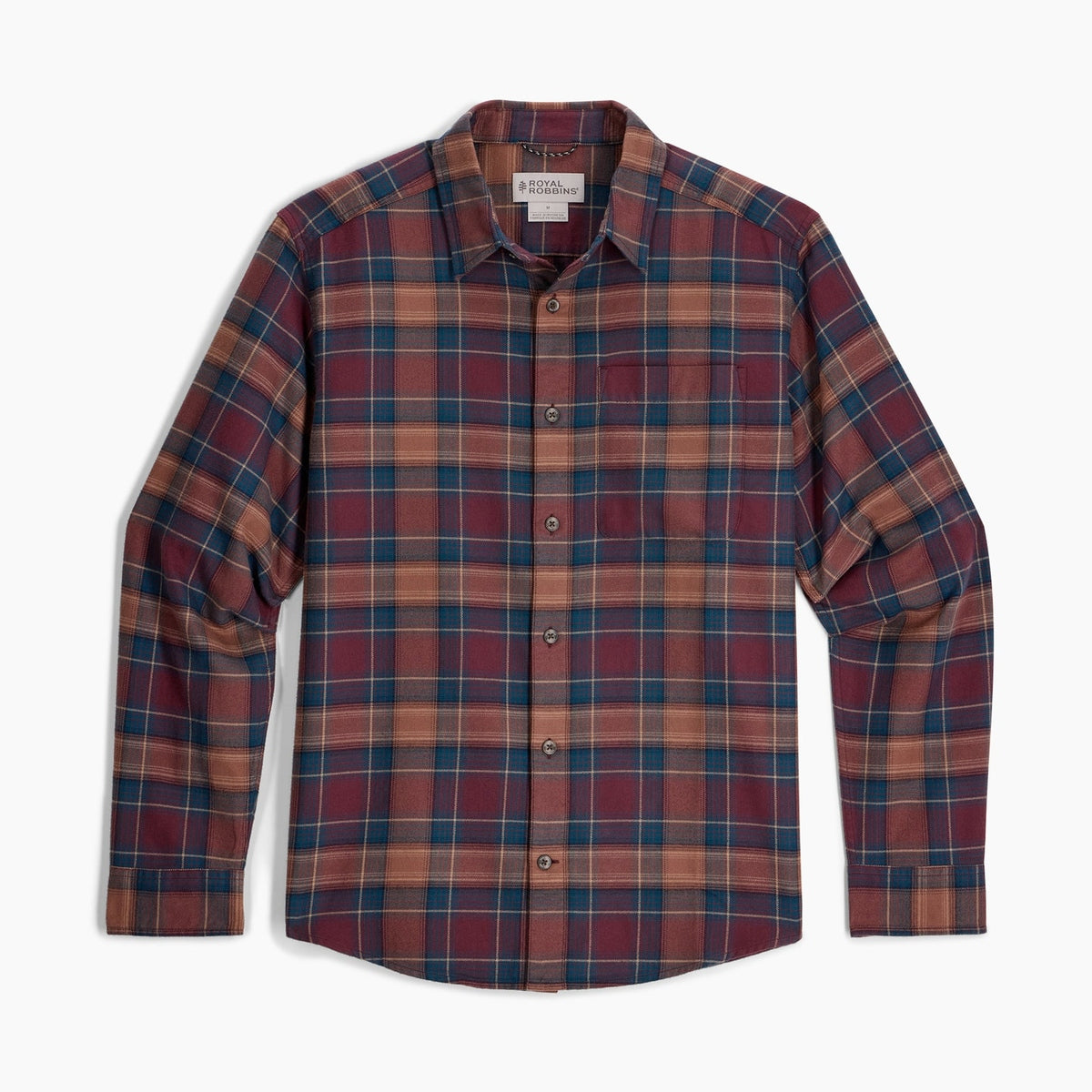 Lieback Organic Cotton Flannel-575-Wine Oak Pld-1