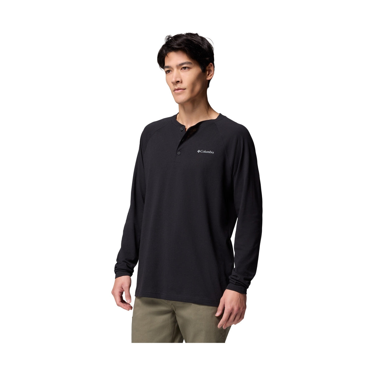 Men's Thistletown Hills Raglan Henley Long-Sleeve T-Shirt