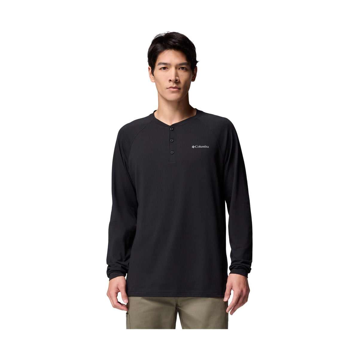 Men's Thistletown Hills Raglan Henley Long-Sleeve T-Shirt