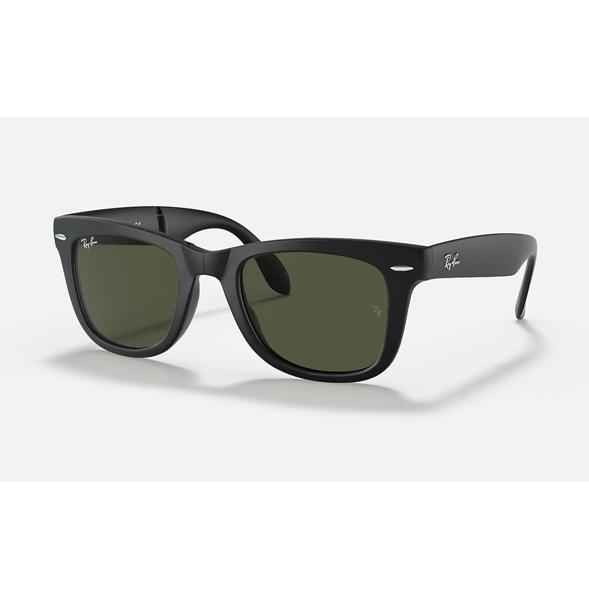 Folding Wayfarer Matte Black/G-15 Green-54-1