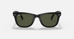 Folding Wayfarer Matte Black/G-15 Green-5