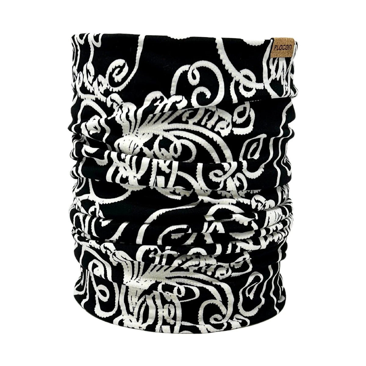 Cache-Cou Mode Spirographie Noir Adulte