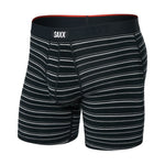 Vibe Xtra Caleçon Boxeur À Braguette-BCO-Rayure Côte Noire-1