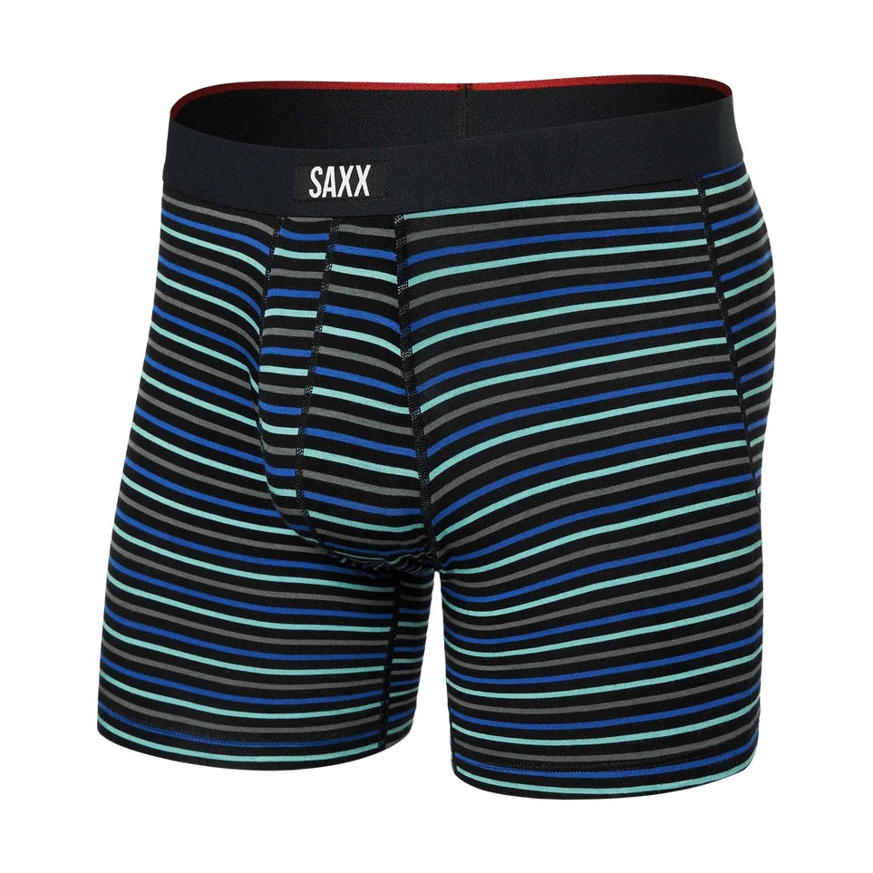 Vibe Xtra Caleçon Boxeur À Braguette-GSB-Rayure Gentleman-Bleu Sport-1