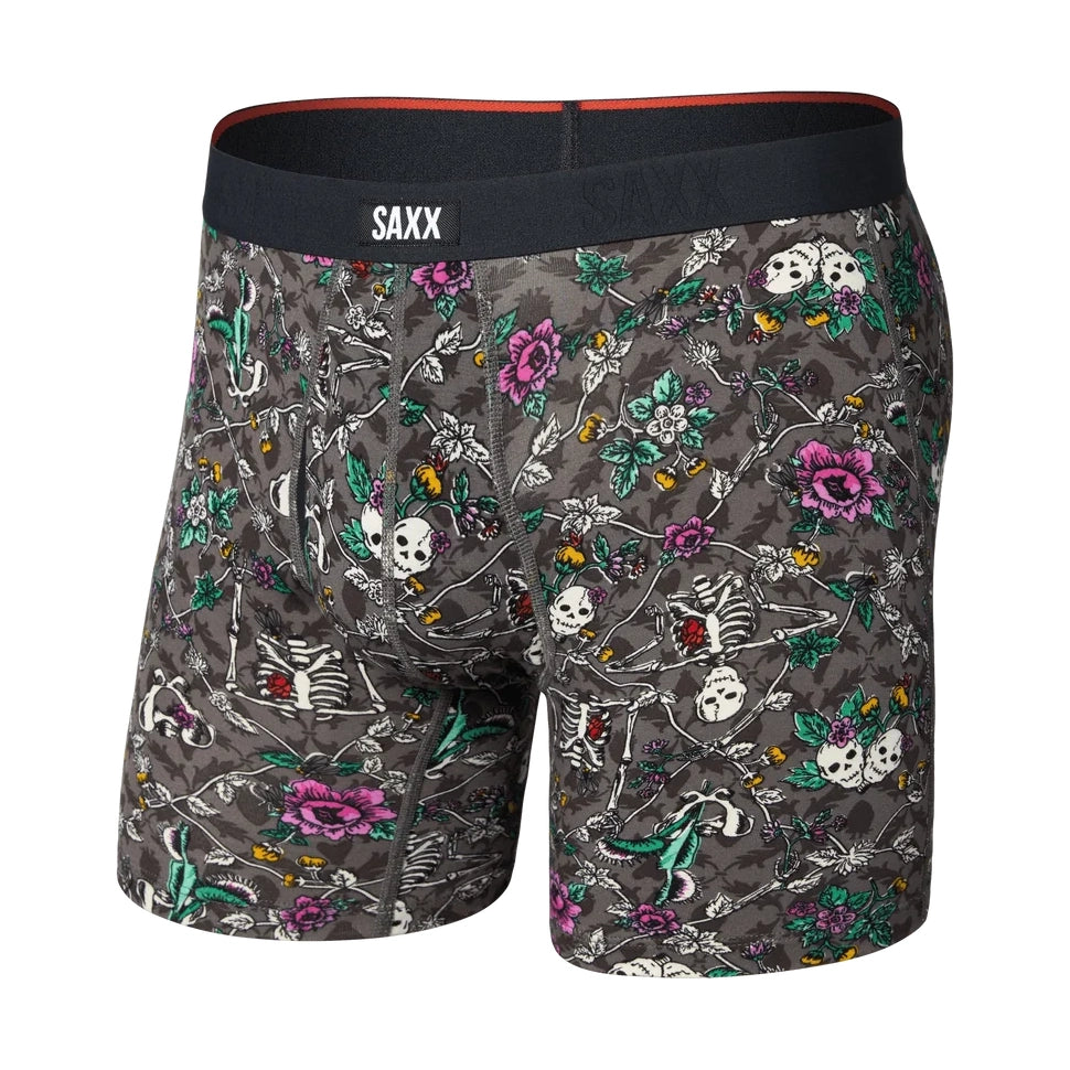 Vibe Xtra Caleçon Boxeur À Braguette-LBG-Lovely Bones- Dark Gris-1