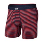 Vibe Xtra Caleçon Boxeur À Braguette-MIS-Micro Rayure-Marron-1