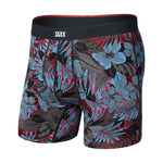 Vibe Xtra Caleçon Boxeur À Braguette-NGR-Jardin Nocturne- Rouge HOT-1