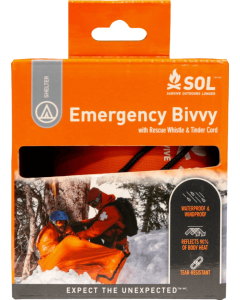SOL EMERGENCY BIVVY W/ RESCUE WHISTLE - ORANGE_ADV001_0140-1142__90828129