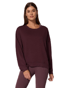 SERENE CREW NECK RELAXED PULLOVER - HUCKLEBERRY  - P_MPG005_11A0623__90837723