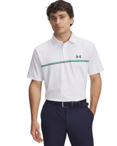 M UA PLAYOFF 3.0 STRIPE POLO - 103-WHT/TEAM KELLY G - M_UR103_1378676__90848666