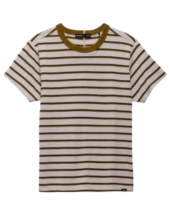 COZY UP SS CREW - RETRO OLIVE STRIPE - TP_ANA230_2066421__90854901