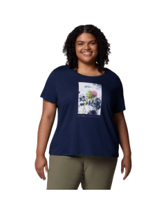 RUBY SPRINGS GRAPHIC SCOOP NECK SS - 464-COLLEGIATE NAVY - 1X_CO464_2120052__90851136