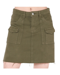 CARGO MINI SKIRT - 20430-FRESH KHAKI WA - 29_O20430_2225254__90814372