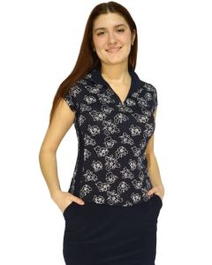 POLO M/C CHLOÉ - P33-FLEURS MARINES - P_DEP33_24101__90817351