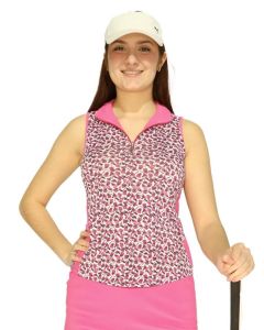 POLO S/M LUCY - P31-IMPRIMÉ ROSE - P_DXP31_24201__90817373