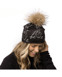 LA VIE EST BELLE COEUR - N01H-NOIR-BLANC - M