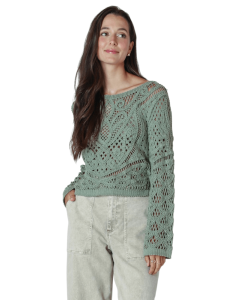 LS BUTTON BACK CROCHET TOP - SAGE - TP_DBC009_2527016__90844965