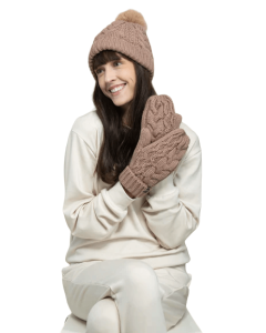 MARSHMALLOW MITTENS - CML-CAMEL - TAILLE UNIQUE