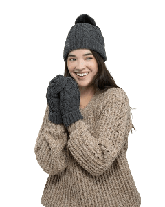 MARSHMALLOW BEANIE - BLM-BLACK MELANGE - TAILLE UNIQUE