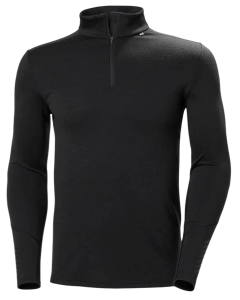 LIFA MERINO MIDWEIGHT 1/2 ZIP - 990-NOIR - G_HEL990_49363__90866790