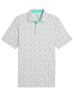 MATTR PARADISE POLO - 100-WHT GLOW/AQUATIC - M_PM100_628824__90854791