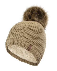 TUQUE TRICOT  - BEIG-BEIGE  - TAILLE UNIQUE