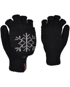 MITAINES FLIP 65% ACRYLIQUE - NOIR - TAILLE UNIQUE