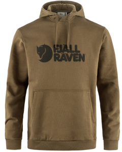 FJALLRAVEN LOGO HOODIE M - 265-WOOD BROWN - TG_FJ265_F84144__90846919