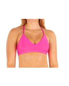 SOLID ADJUSTABLE BIKINI TOP - PINK GUAVA - P