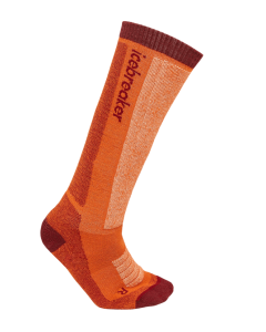 KIDS MERINO BLEND SKI+ MEDIUM OTC - BLAZE/PORT/SNOW - TG