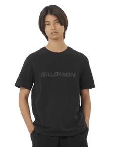 SALOMON BIG LOGO TEE M - DEEP BLACK - P_SA600_LC2526600__90859607