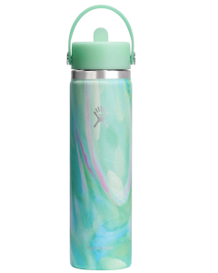 24 OZ WIDE FLEX STRAW CAP - JELLY GREEN_HYD061_LE-S25W24__90861118