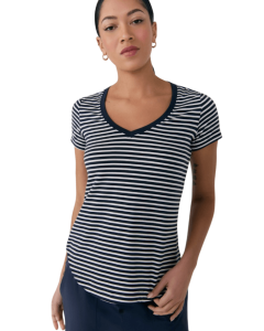 DYNAMIC V-NECK - BB89-OUTERSPACE STRI - G_LOBB89_LSW4613__90847487
