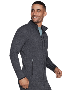 SKECH-KNITS ULTRA GO EQUALIZER JACKET - HEATHER CHARCOAL/BLK - TTG_SKHCB_MJA251__90809617