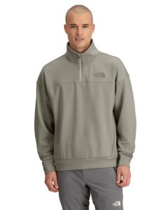 M HORIZON FLEECE 1/4 ZIP - 1I4-CLAY GREY - M_FAC1I4_NF0A88YV__90831351