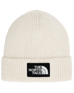 TNF LOGO BOX CUFFED BEANIE - QLI-WHITE DUNE - TAILLE UNIQUE