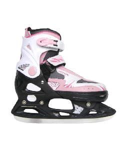 PW223 FREESTYLE PATINS AJUST FILLE - NOIR-BLANC-ROSE - 10-13