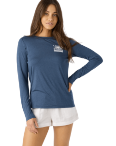 BREEZY UPF LS - NVH-NAVY HEATHER - G_NEINVH_SU5403011__90854938