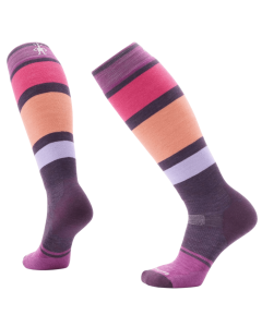W SNOWBOARD TARGETED CUSHION OTC SOCKS - L90-PURPLE IRIS - M