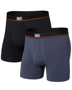 NON-STOP STRETCH COTTON 2PK - DPN-DEEP NAVY/BLACK - M