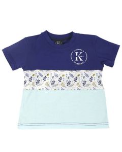 T-SHIRT-FILLE - FLEUR BLEU  - 5-6_KCL022_T-SHIRT-FILLE__90822966