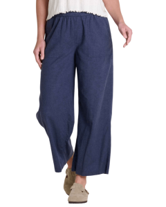 W TAJ HEMP WIDE LEG PANT - 414-TRUE NAVY - M_TOA414_T1442504__90855324