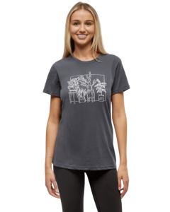 W PLANT T-SHIRT - 5628-GRAPHITE/VINTAG - TG_TN5628_TCW6343__90856091