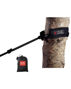 TREE SLINGS HAMMOCK HANGING KIT - BLACK